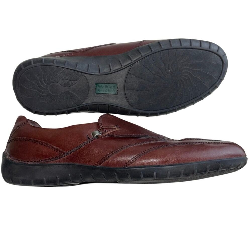 Walking Cradles Cassie Brown Leather Comfort Loafer Women’s Size 11W - Picture 5 of 9